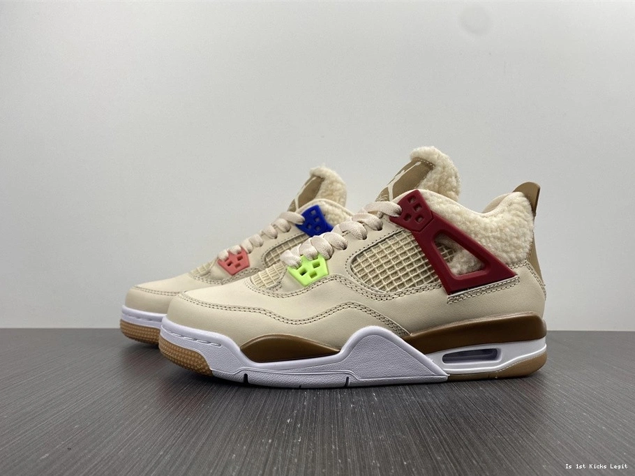 DC0790-103 Jordan Retro Blue 4 Shoes Beige Red Blue Air 1006
